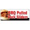 Signmission BBQ PULLED PORK SLIDERS BANNER SIGN barbeque bar-b-que smoked B-Bbq Pulled Pork Sliders - alternate 1